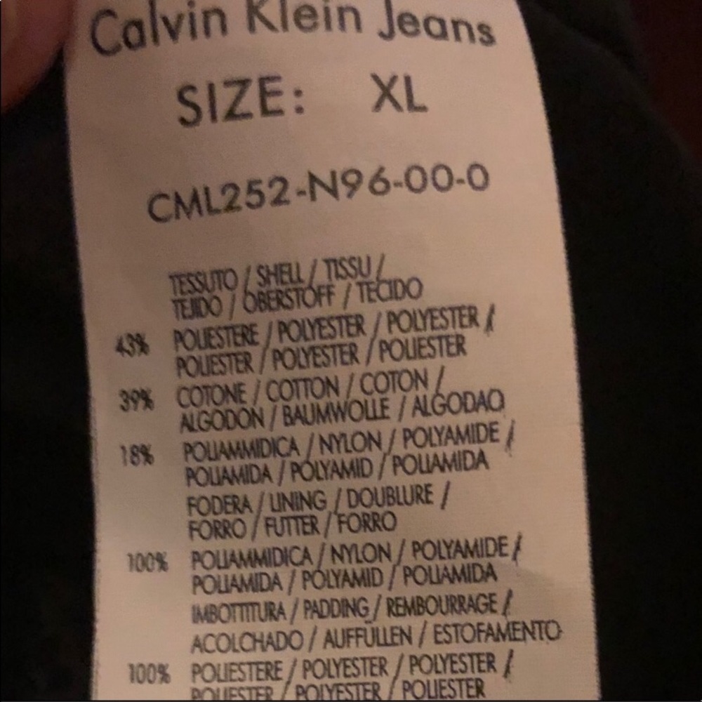 Calvin Klein Black Winter Coat! Euc! - image 8